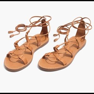 Madewell Boardwalk Lace Up Sandal Size 8